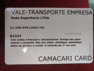 UTILIDADE PÚBLICA : Camaçari Card é  encontrado dentro de ônibus Gleba E via Phoc