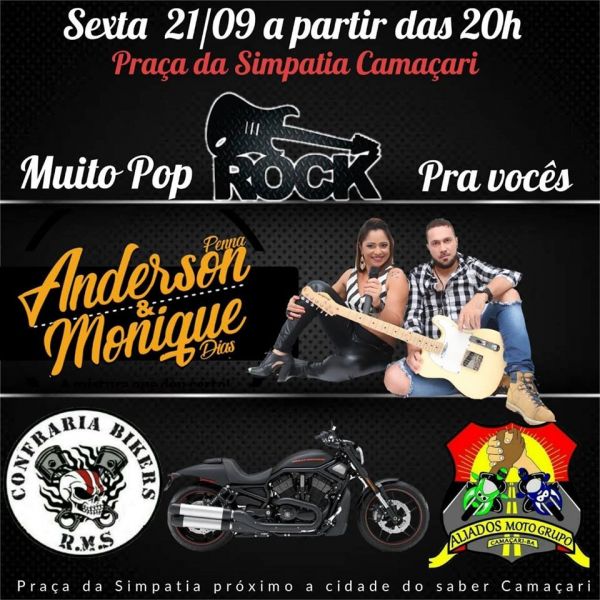 Anderson e Monique Dias se apresentam em festa promovida por “ALIADOS MOTO GRUPO”. 