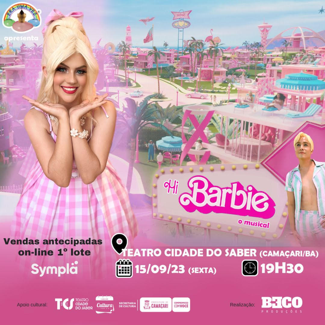 Musical Hi Barbie chega a Camaçari em setembro